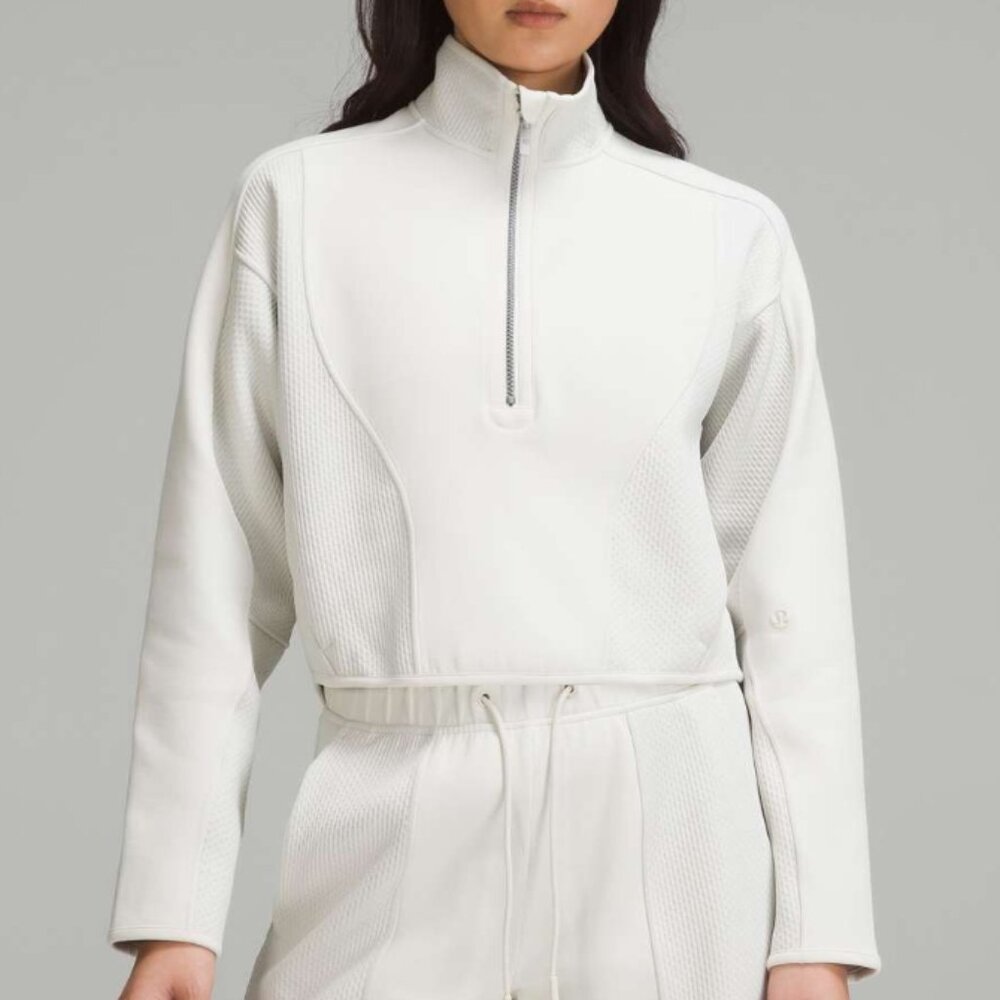 Lululemon Mixed Fabric Half-Zip Pullover